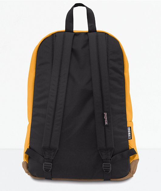 english mustard yellow jansport backpack