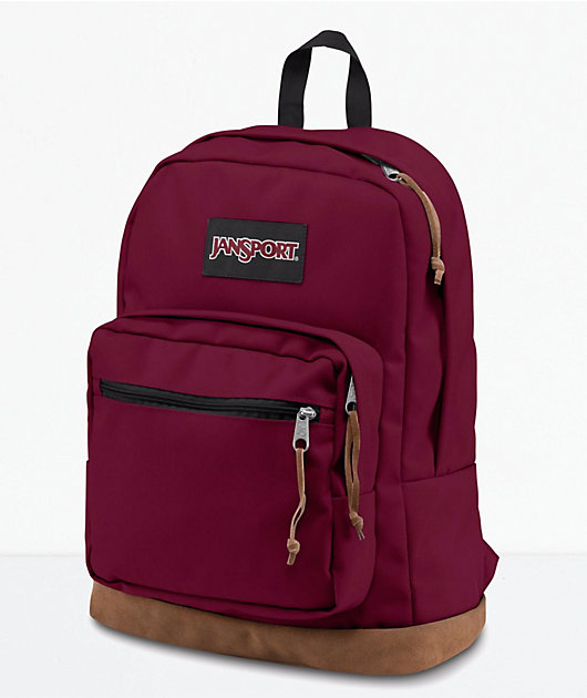 russet red jansport backpack