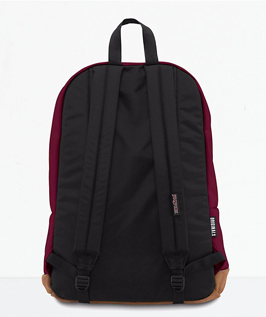 russet red jansport backpack