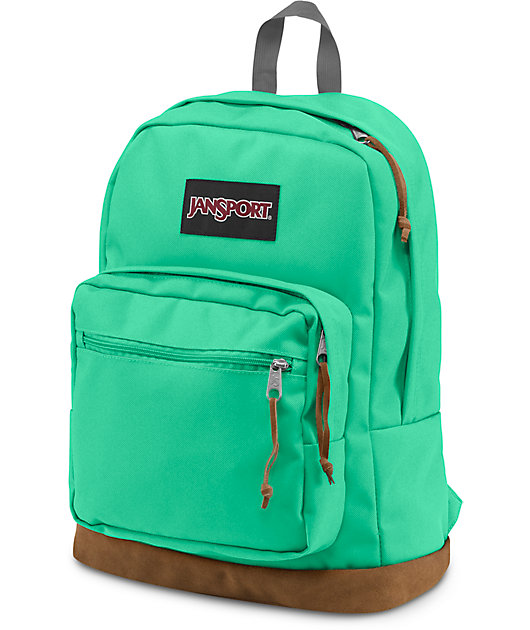 seafoam green jansport backpack