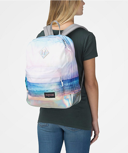 jansport super fx multi sunrise backpack