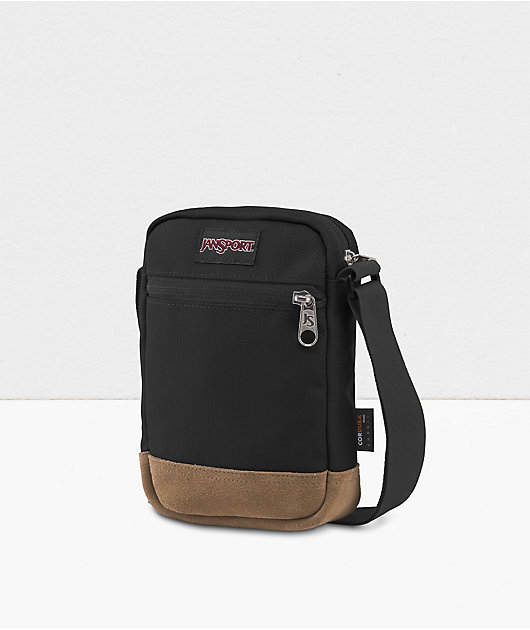 JanSport Weekender Black & Tan Shoulder Bag