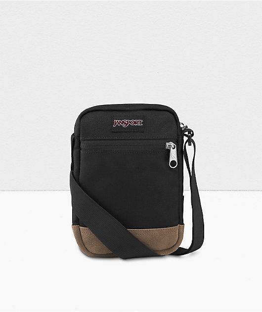 JanSport Weekender Black & Tan Shoulder Bag