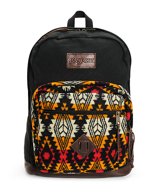 jansport tribal print backpack