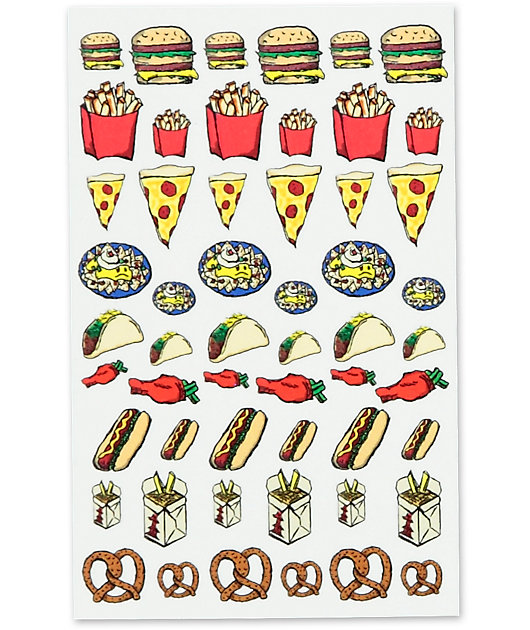 janes tiny things snack attack nail decals zumiez