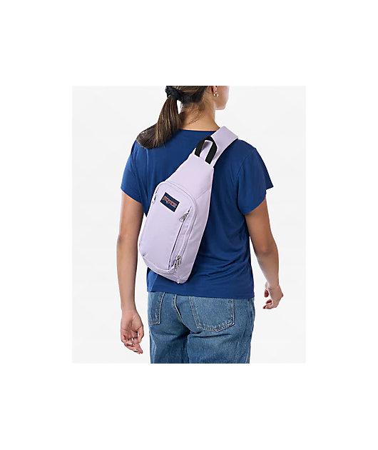 Jansport Move Sling Pastel Lilac Crossbody Bag | Zumiez