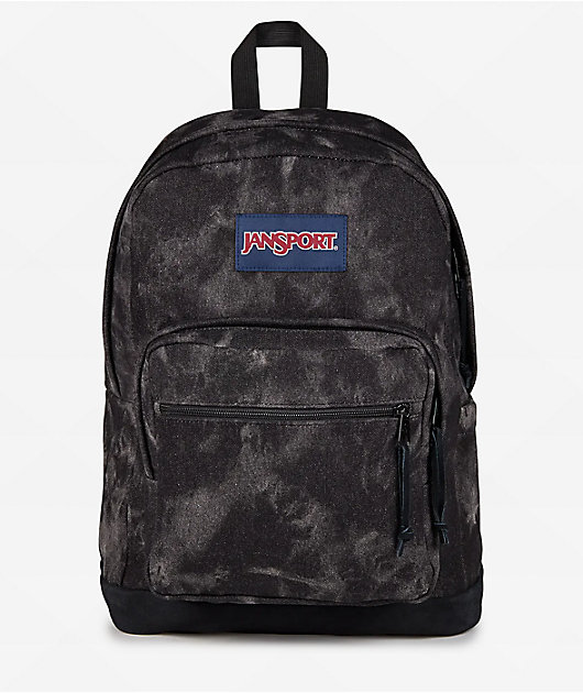 back pack／black nylon × denim Jansport Right Pack Black Wash Denim Backpack | Zumiez