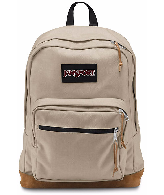 jansport right pack desert beige