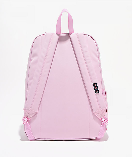 Jansport Superbreak Plus Embroidered Bows Pink Backpack