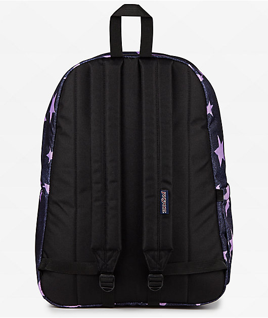 Jansport Superbreak Plus Sprayed Stars Pastel Lilac Backpack