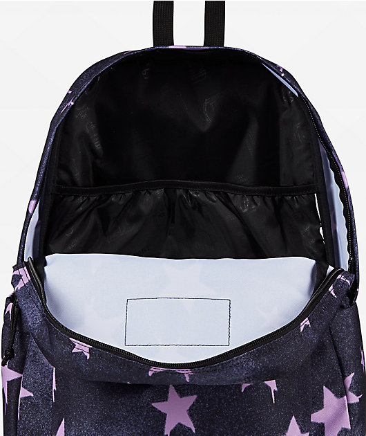 Jansport Superbreak Plus Sprayed Stars Pastel Lilac Backpack