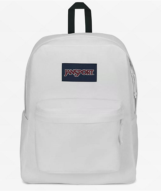 Jansport Superbreak Plus White Backpack
