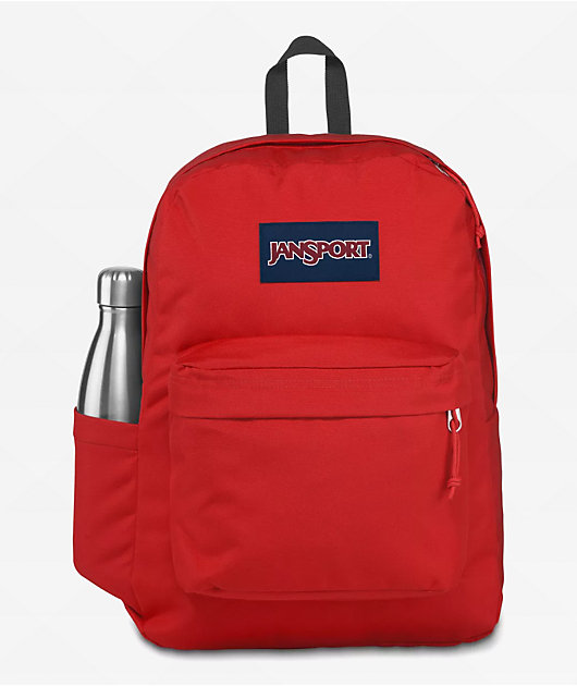 Jansport Superbreak Red Tape Backpack