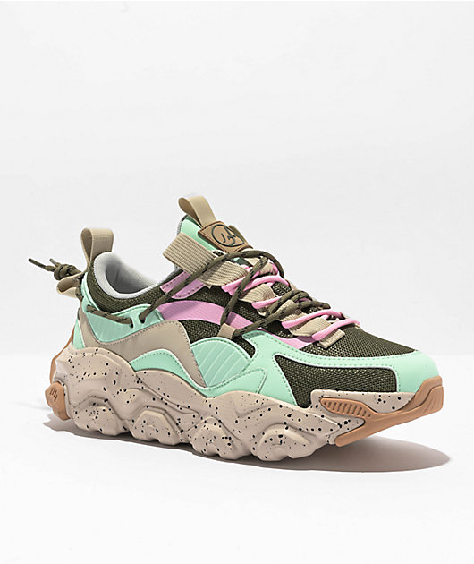 Javi Cited Turquoise, Pink & Green Shoes | Zumiez