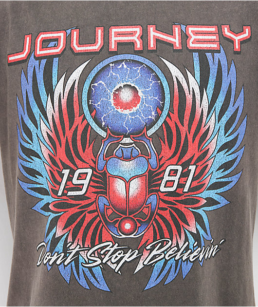 Journey Believe 81' Vintage Grey T-Shirt | Zumiez