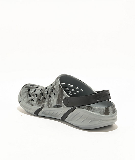 Joybees Trekking Grey & Black Acid Clog Sandals