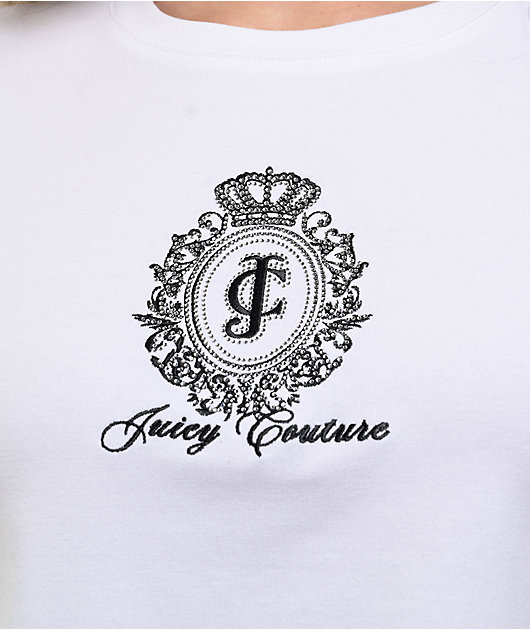 Juicy Couture Bleached White Crop T-Shirt