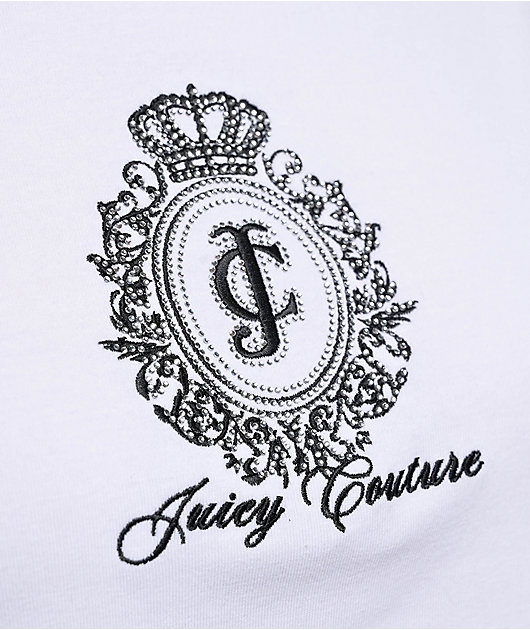 Juicy Couture Bleached White Crop T-Shirt