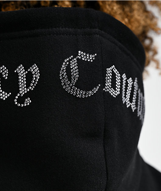 Juicy Couture Corset Licorice Crop Zip Hoodie | Zumiez