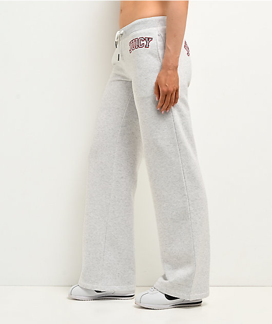 Juicy Couture Drawstring Light Heather Grey Sweatpants