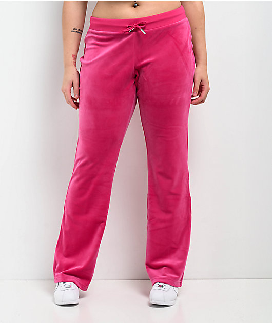 Juicy Couture OG Big Bling Free Love Velour Track Pants