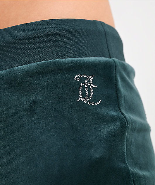 Juicy Couture OG Big Bling Junebug Velour Track Pants