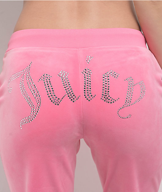 Juicy Couture OG Bling Hot Hot Velour Track Pants
