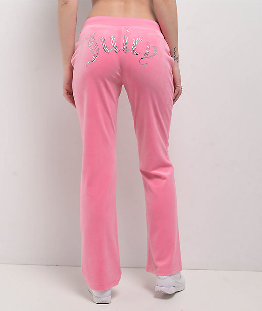 Juicy Couture OG Bling Hot Hot Velour Track Pants | Zumiez