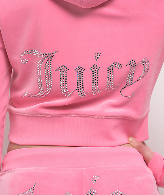 Juicy Couture OG Bling Hot Hot Velour Zip Hoodie | Zumiez