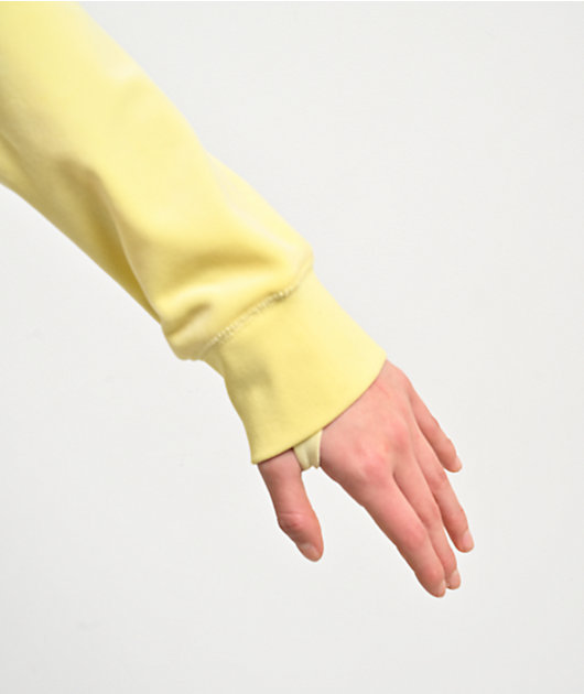 Juicy Couture OG Bling Yellow Iris Velour Zip Hoodie