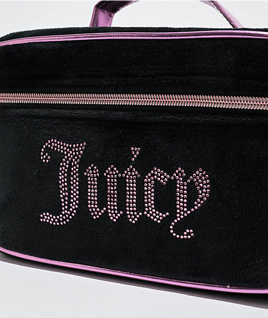 ***SOLD***Juicy Couture Black Velour w/Rhinestones Handbag & Matching cheapest Wallet!