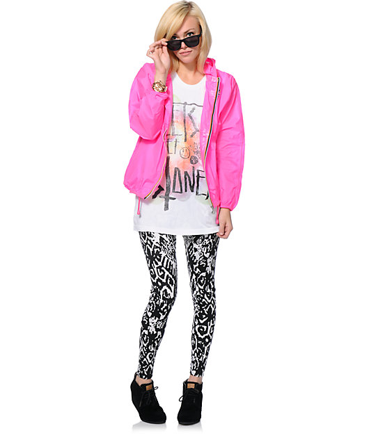 pink k way jacket