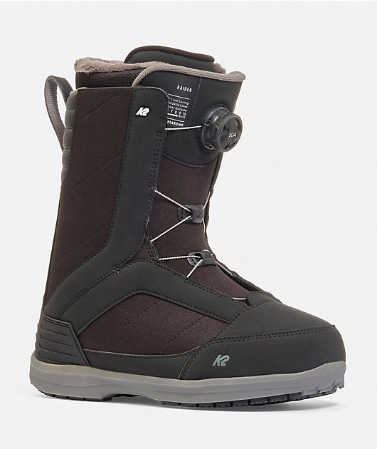 K2 Raider Black Snowboard Boots 2025 | Zumiez