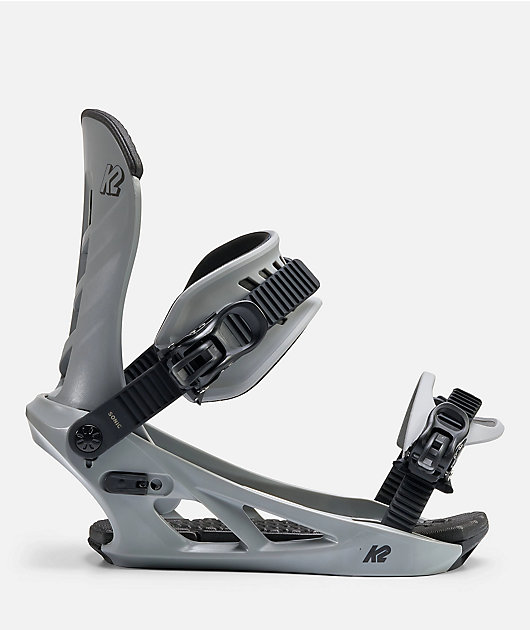 K2 Sonic Grey Snowboard Bindings 2027