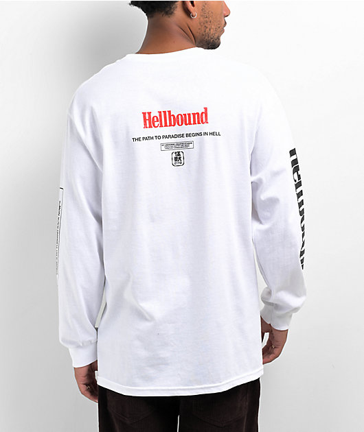 KAIJU017 Hellbound White Long Sleeve T-Shirt