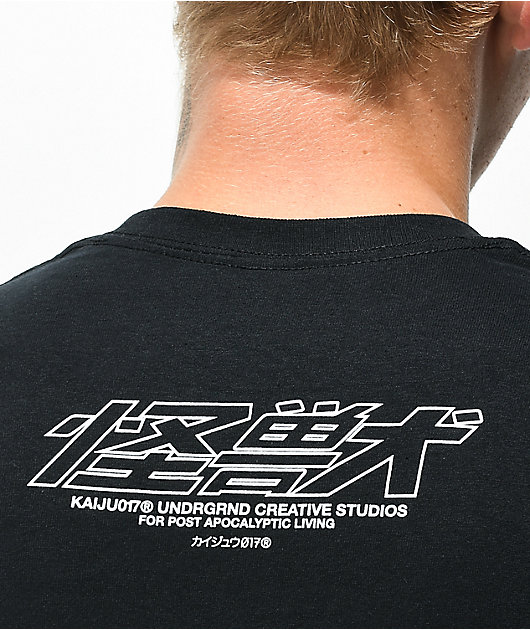 KAIJU017 Pound Sign 017 Black T-Shirt