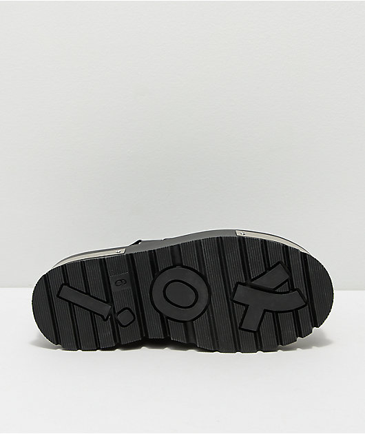 KOI Iron Hands Zapatos de plataforma negra