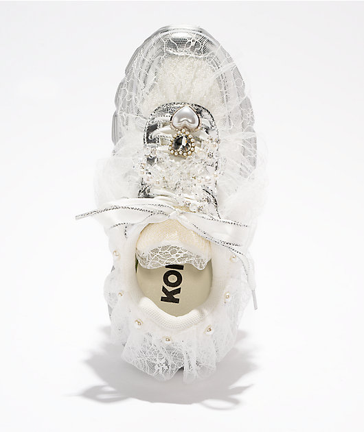 KOI Kelpie Whimsical Terrain Ivory & Silver Shoes