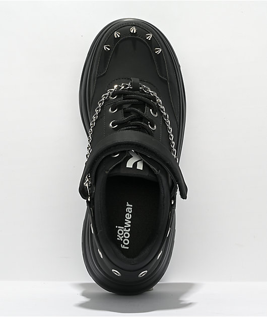 KOI Parador Grunge zapatos nergros de plataforma