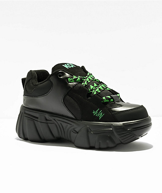 KOI Ricta Flip Black Platform Shoes | Zumiez