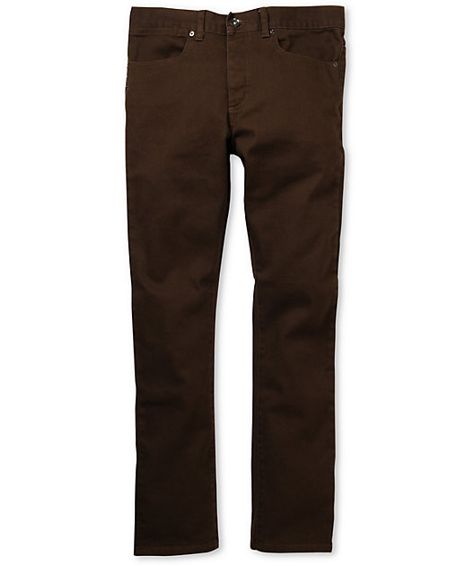 chocolate brown skinny pants