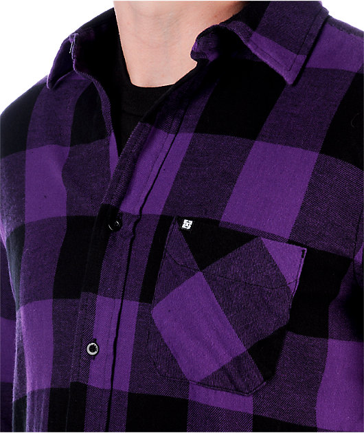 purple flannel jacket