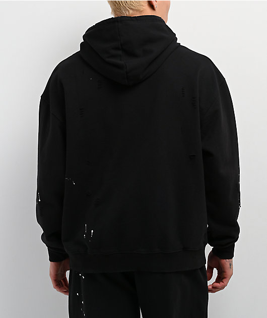 KREW Ripper Faded Black Hoodie