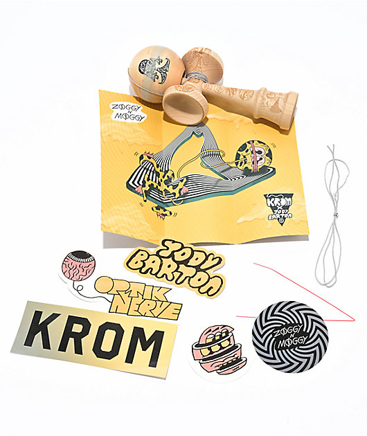 KROM x Jody Barton Zoggy & Moggy Sandplanet Kendama