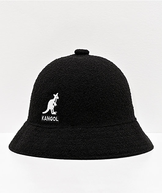 Kangol Logo sombrero de cubo negro