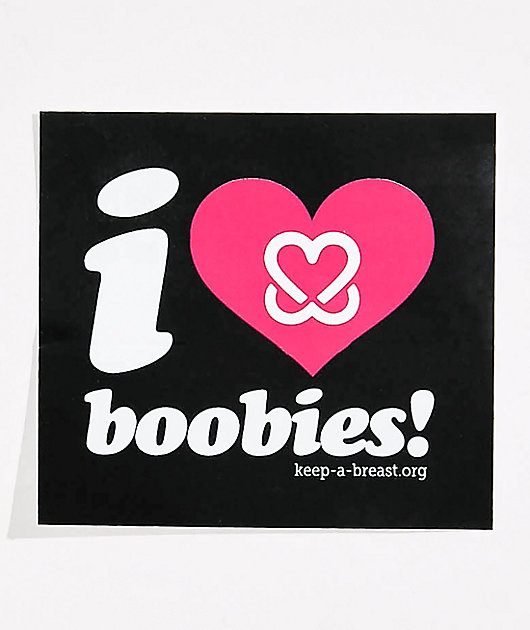 Save The Boobies Decal
