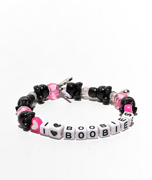 Pink and black on sale bracelet