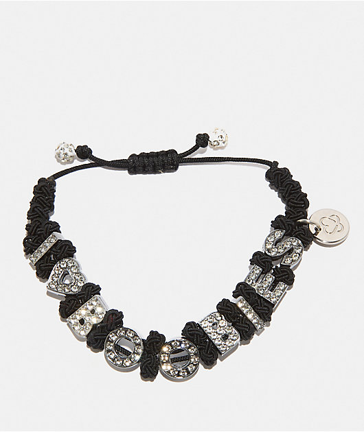 Keep A Breast Foundation I Heart Boobies Moulin Rouge Black Braid Bracelet