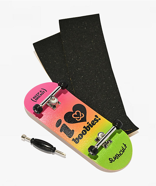 Keep A Breast Foundation x Slushcult Stacked Logo Fingerboard Complete