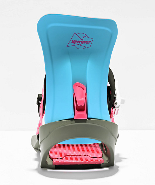 Kemper Freestyle Blue Snowboard Bindings 2024